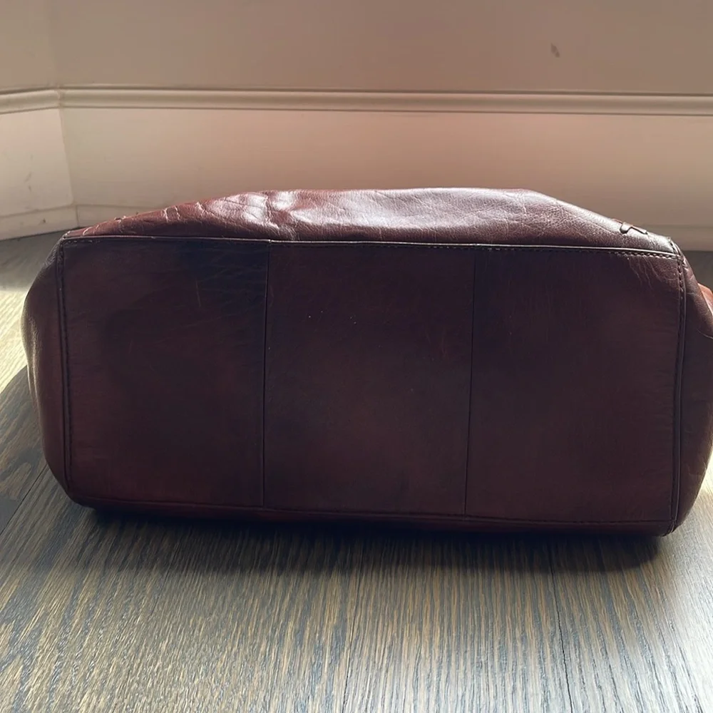 Women’s Diba True Brown Leather Shoulder Tote Bag